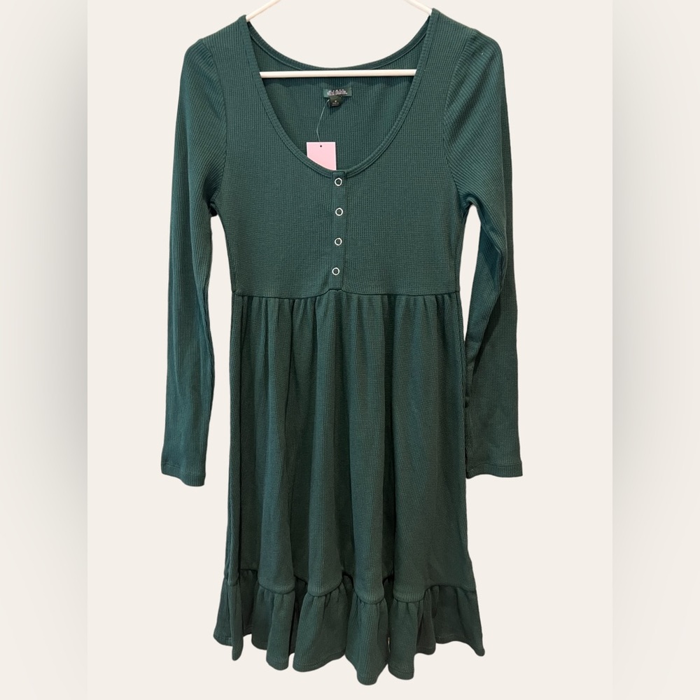 Wild Fable - Green County Clover Thermal Dress Size M NWT